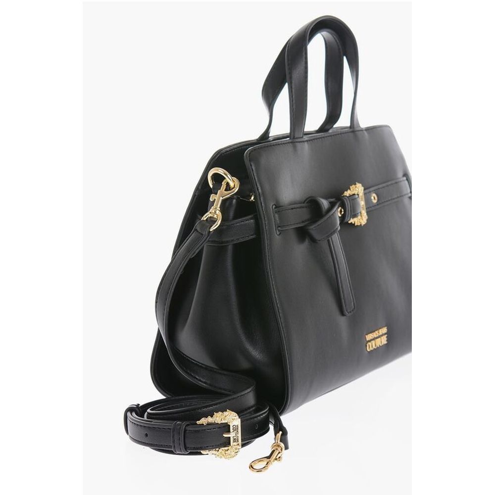 Versace Schwarze Polyester Tragetasche