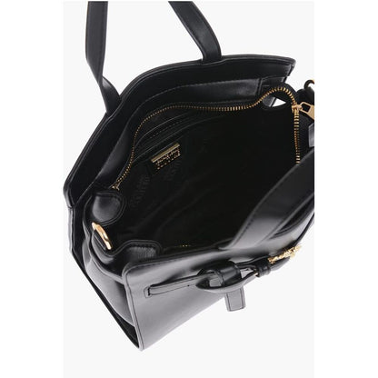 Versace Schwarze Polyester Tragetasche