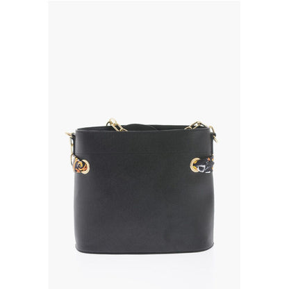 Versace Schwarze Polyester-Umhängetasche