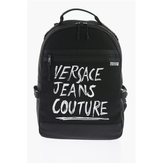 Versace Schwarzer Polyester-Rucksack