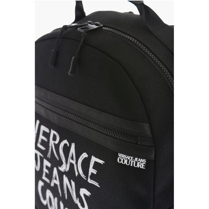 Versace Schwarzer Polyester-Rucksack