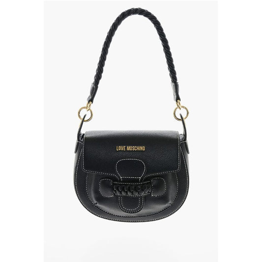 Moschino Schwarze Polyethylen-Umhängetasche