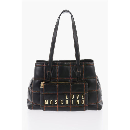 Moschino Schwarze Polyethylen-Umhängetasche