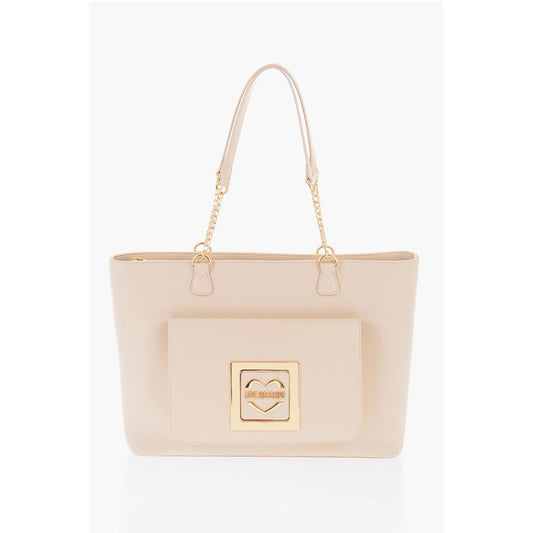 Moschino Beige Polyethylen Umhängetasche