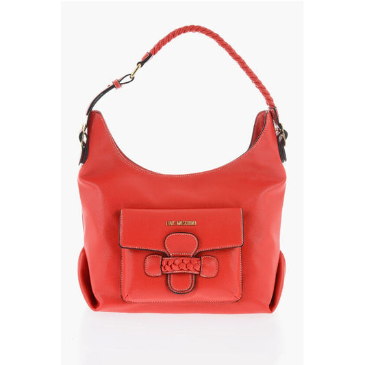 Moschino Rote Polyethylen-Umhängetasche