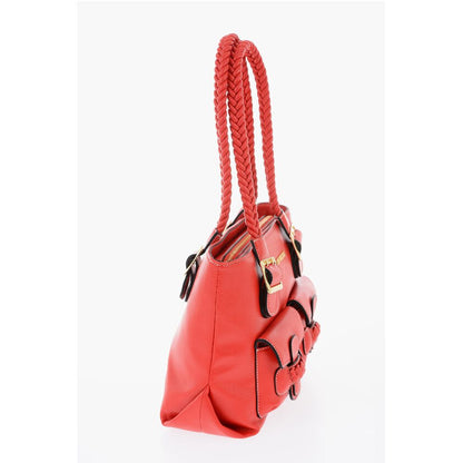 Moschino Rote Polyethylen-Umhängetasche