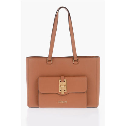 Moschino Braune Polyethylen-Umhängetasche