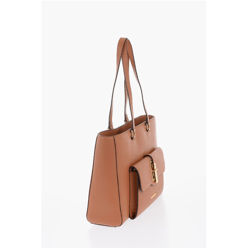 Moschino Braune Polyethylen-Umhängetasche