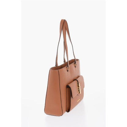 Moschino Braune Polyethylen-Umhängetasche