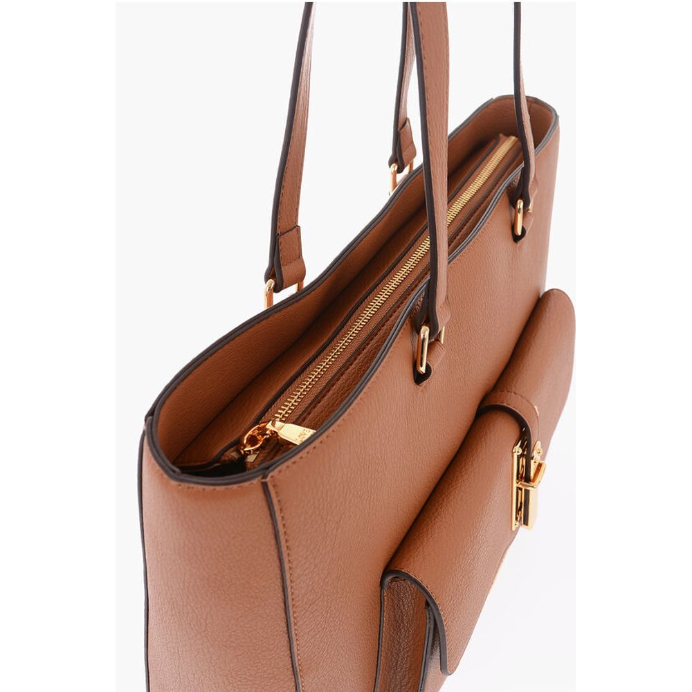 Moschino Braune Polyethylen-Umhängetasche