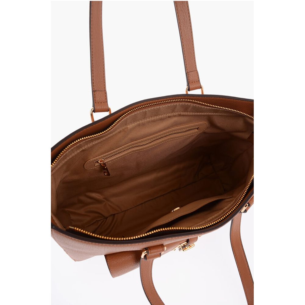 Moschino Braune Polyethylen-Umhängetasche