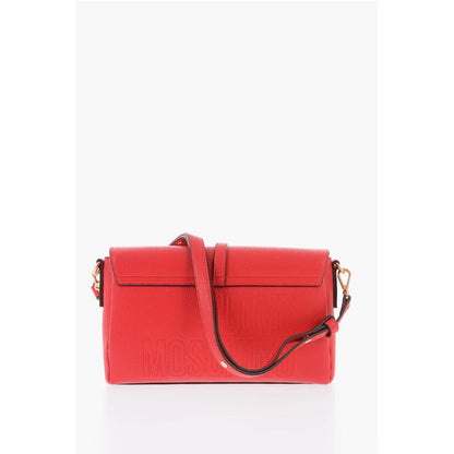 Moschino Rote Polyethylen-Umhängetasche