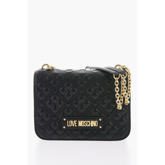 Moschino Schwarze Polyethylen-Umhängetasche