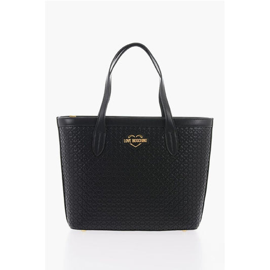 Moschino Schwarze Polyethylen-Umhängetasche