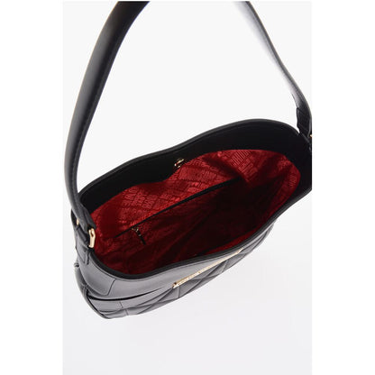 Moschino Schwarze Polyethylen-Umhängetasche