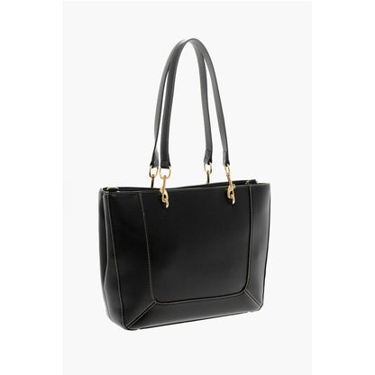 Moschino Schwarze Polyethylen-Umhängetasche