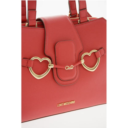 Moschino Rote Polyethylen-Tragetasche
