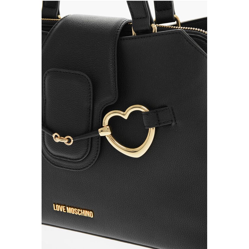 Moschino Schwarze Tragetasche aus Polyethylen