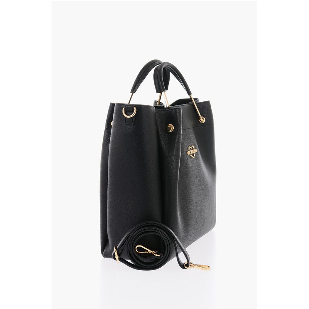 Moschino Schwarze Tragetasche aus Polyethylen