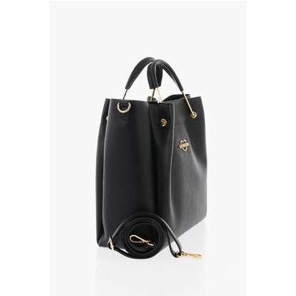Moschino Schwarze Tragetasche aus Polyethylen