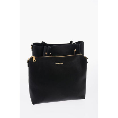 Moschino Schwarze Tragetasche aus Polyethylen