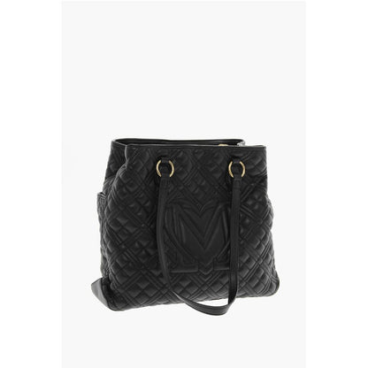 Moschino Schwarze Tragetasche aus Polyethylen