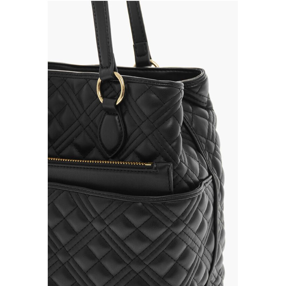 Moschino Schwarze Tragetasche aus Polyethylen