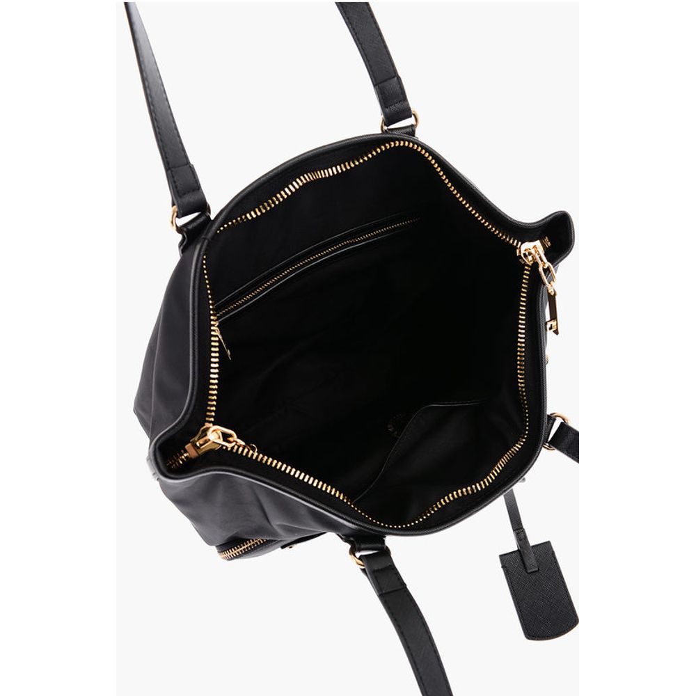 Moschino Schwarze Nylon Tragetasche