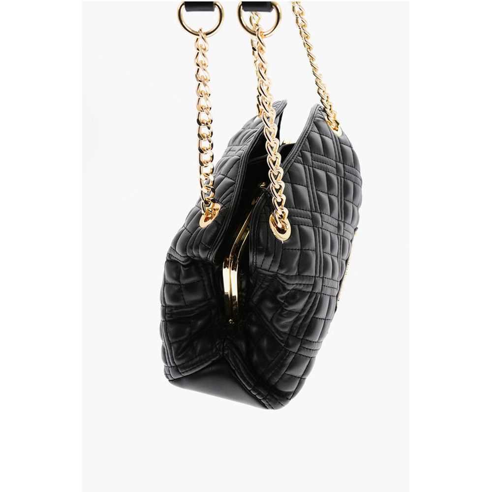 Moschino Schwarze Tragetasche aus Polyethylen