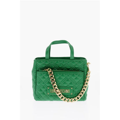 Moschino Grüne Polyethylen-Tragetasche