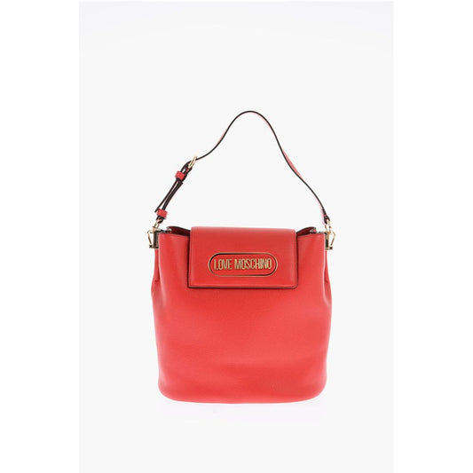 Moschino Rote Polyethylen-Umhängetasche