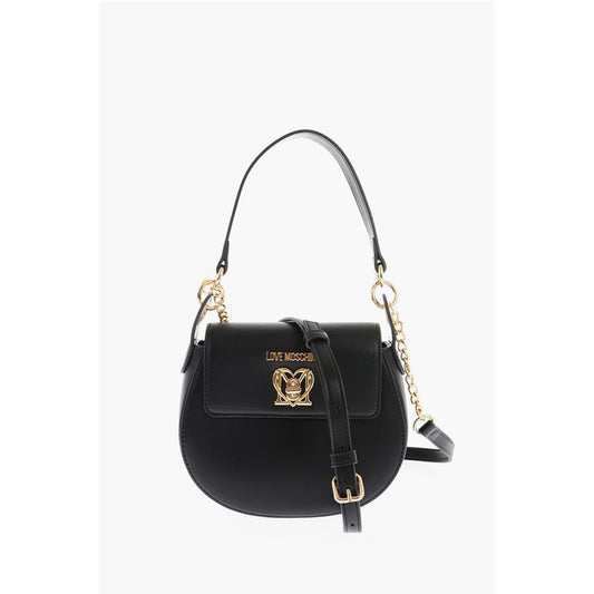 Moschino Schwarze Polyethylen-Umhängetasche