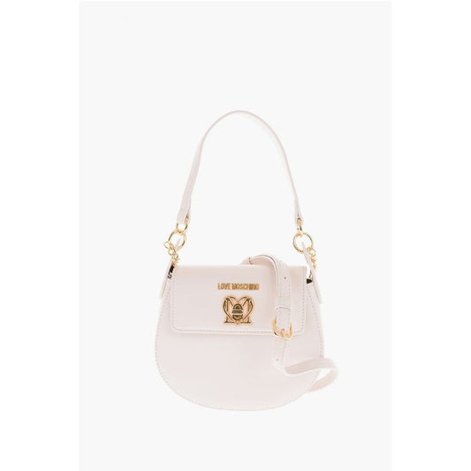 Moschino Weiße Polyethylen-Umhängetasche
