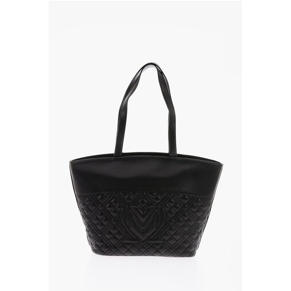 Moschino Schwarze Polyethylen-Umhängetasche