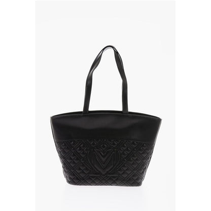 Moschino Schwarze Polyethylen-Umhängetasche