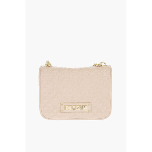 Moschino Beige Polyethylen Umhängetasche