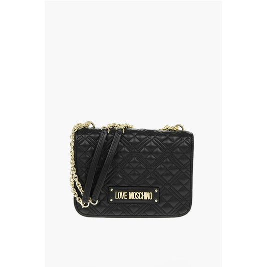 Moschino Schwarze Polyethylen-Umhängetasche