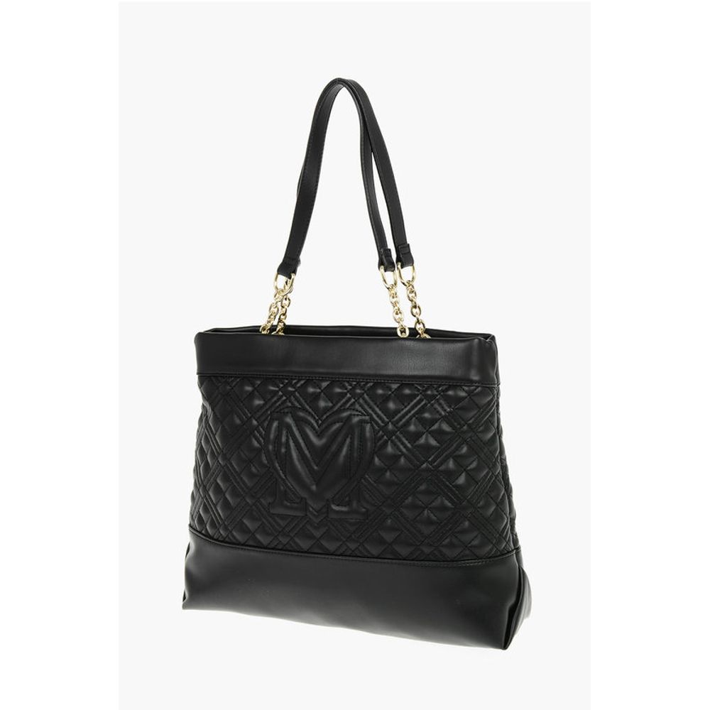 Moschino Schwarze Polyethylen-Umhängetasche