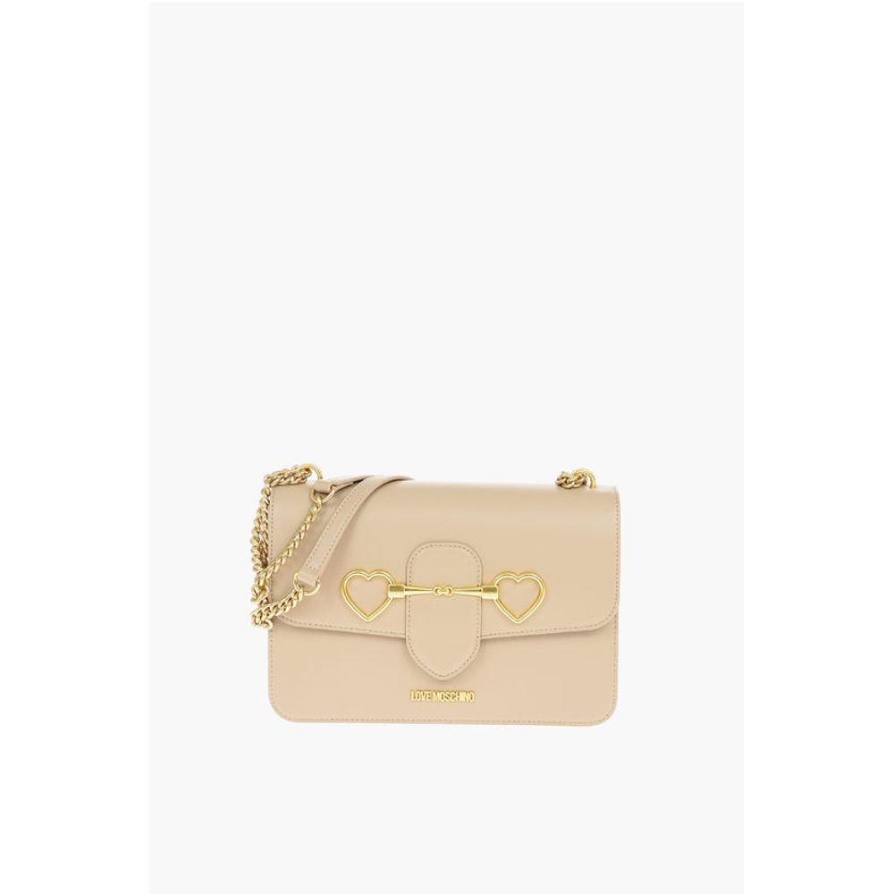Moschino Beige Polyethylen Umhängetasche