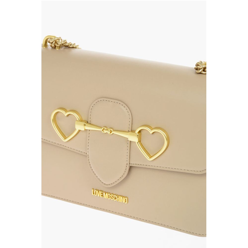Moschino Beige Polyethylen Umhängetasche
