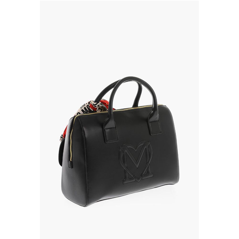 Moschino Schwarze Tragetasche aus Polyethylen