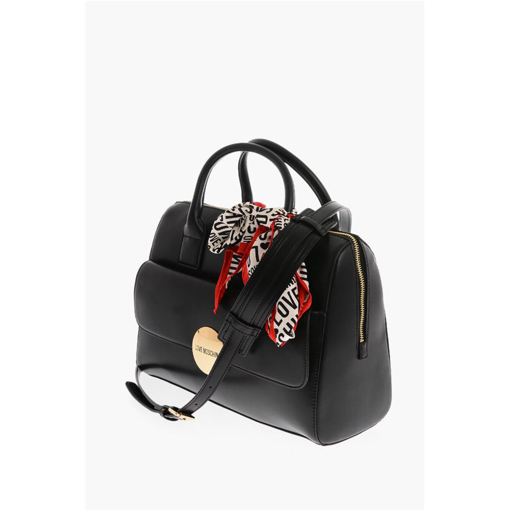 Moschino Schwarze Tragetasche aus Polyethylen