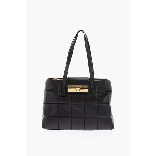 Moschino Schwarze Tragetasche aus Polyethylen
