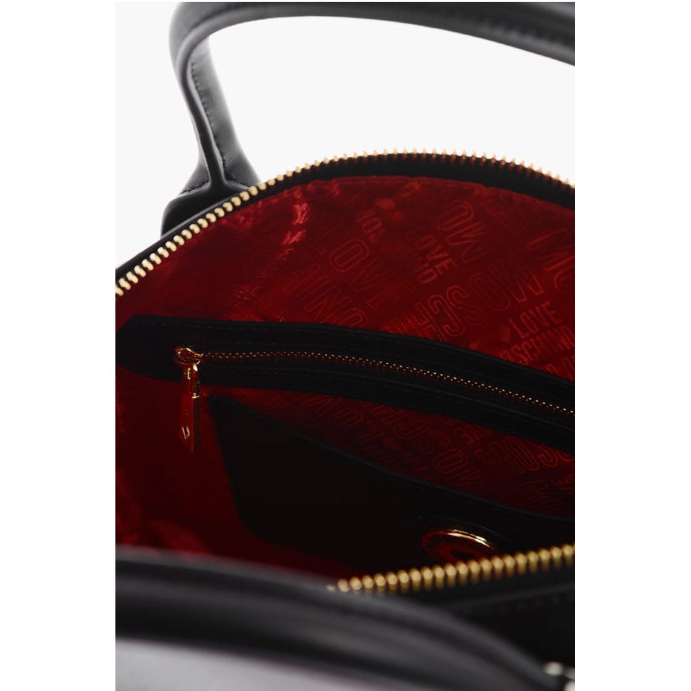 Moschino Schwarze Tragetasche aus Polyethylen