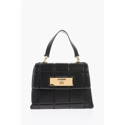 Moschino Schwarze Polyethylen-Umhängetasche
