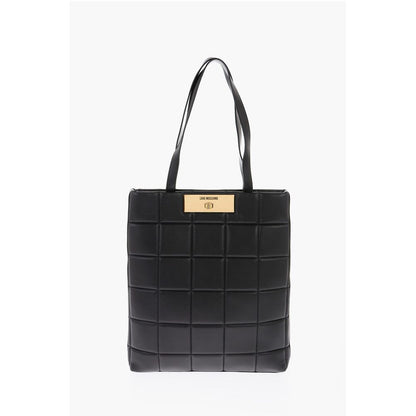 Moschino Schwarze Polyethylen-Umhängetasche