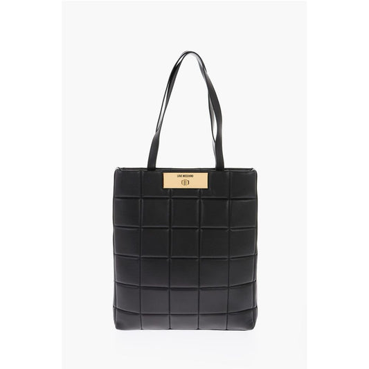 Moschino Schwarze Polyethylen-Umhängetasche