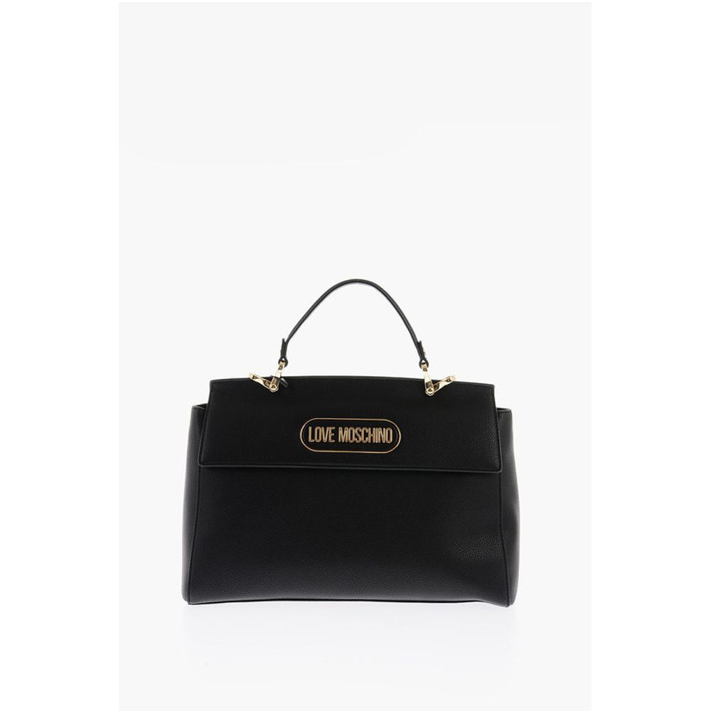 Moschino Schwarze Tragetasche aus Polyethylen