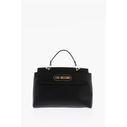 Moschino Schwarze Tragetasche aus Polyethylen