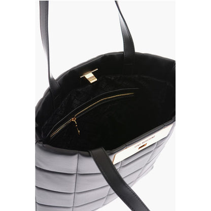 Moschino Schwarze Polyethylen-Umhängetasche